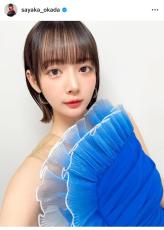 “役満ボディー”岡田紗佳、ミニ丈ドレスから美脚がスラリ！「すげ〜衣装なのに着こなせてるのがすごい」と反響