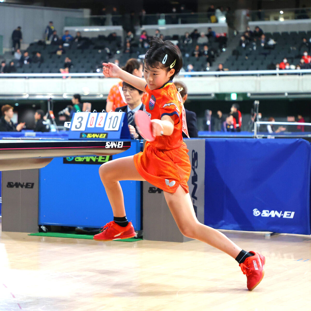 【全日本卓球】最年少１１歳・松島美空が３回戦進出「めっちゃうれしい」超新星が高校生を連破…女子シングルス