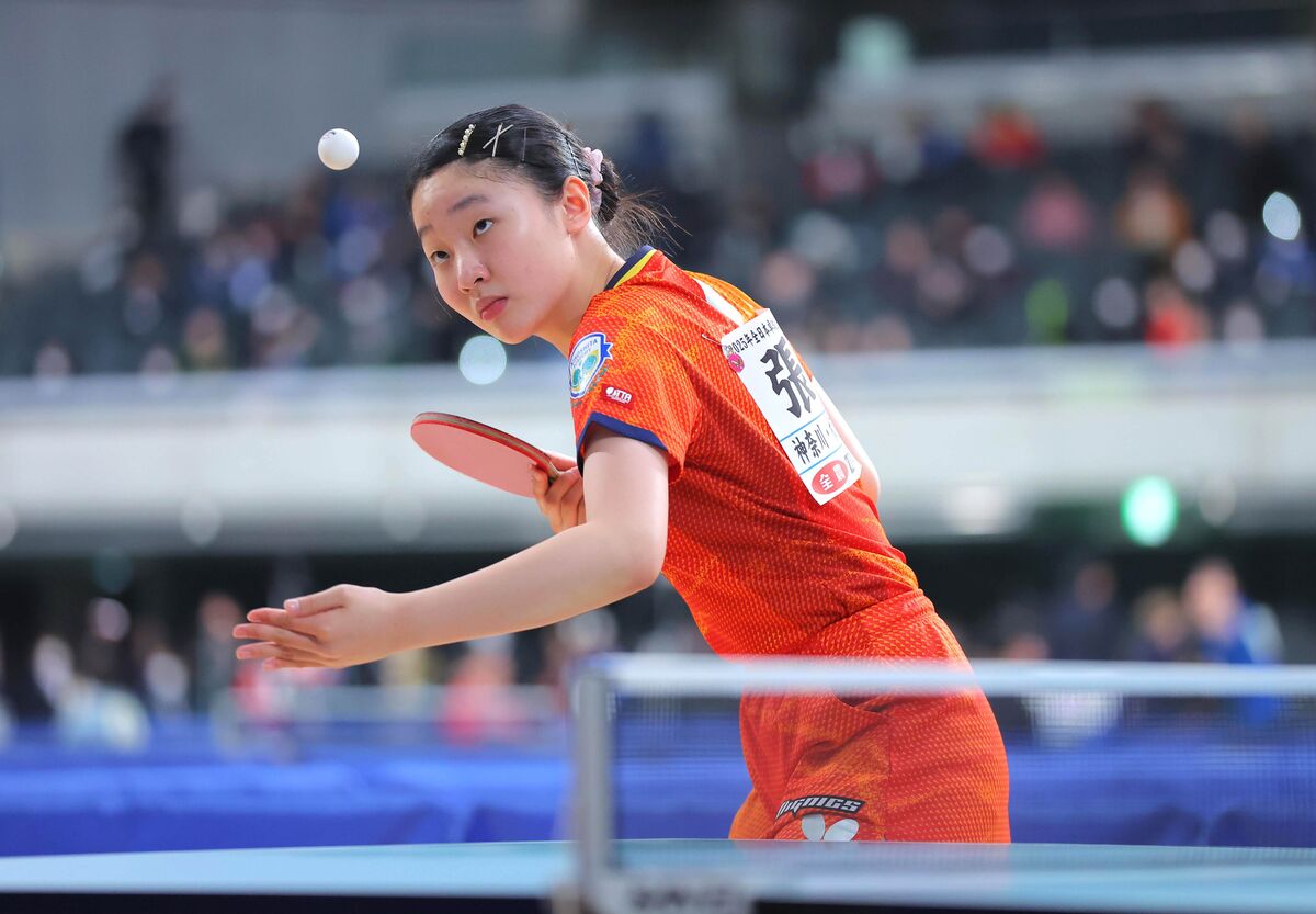 【卓球全日本】張本美和　試合間最短２６分のハードスケジュールをこなす「調整しながらできた」…１日で４戦４勝