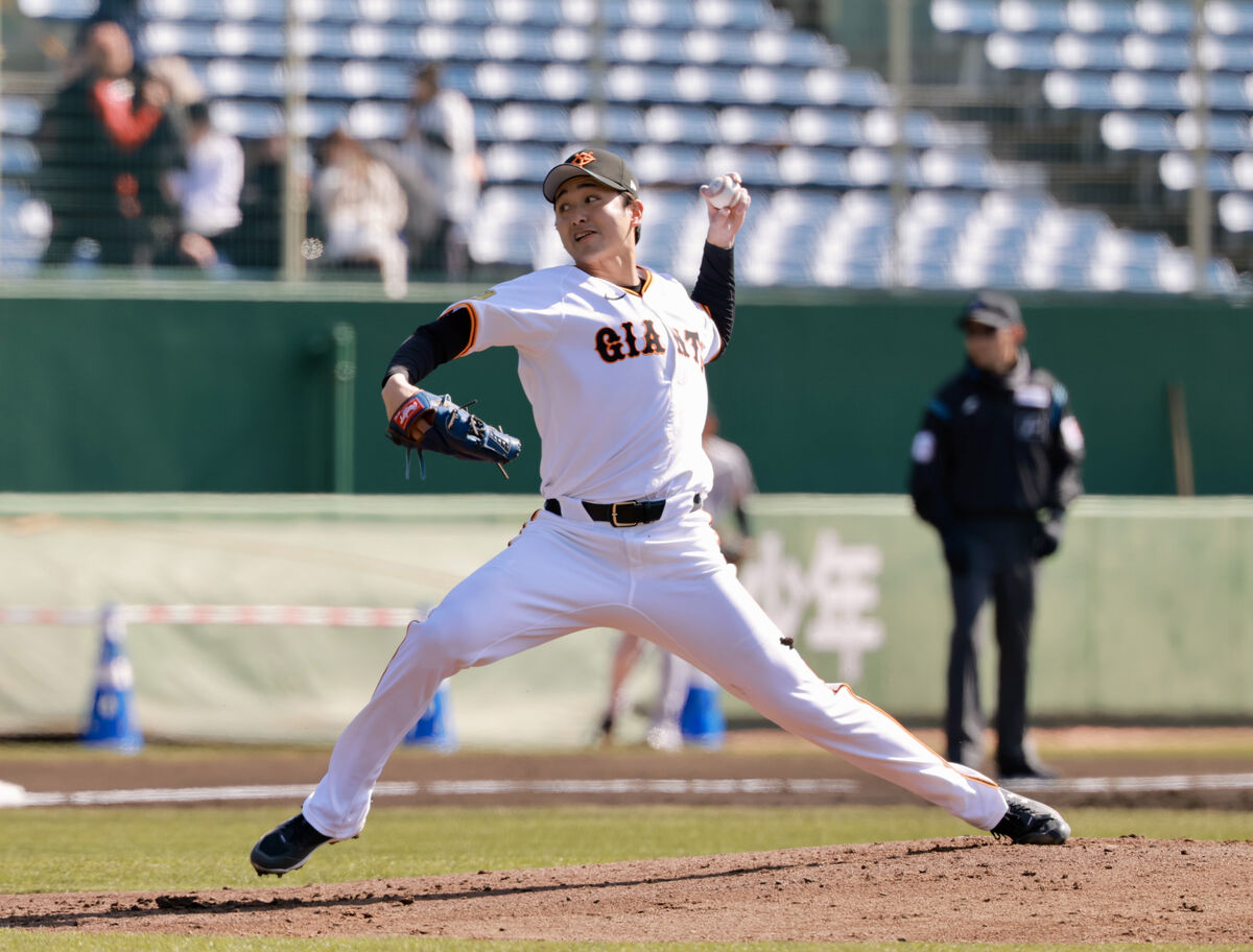 【巨人】横川凱が紅白戦で１回１安打無失点、１奪三振