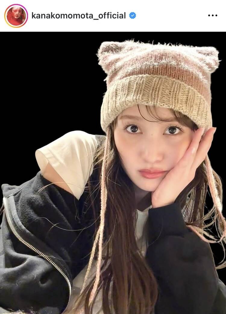 imaskopi 猫耳ニット帽　玉城ティナ　モトーラ世理奈着用 百田夏菜子、ネコ耳姿に「どきどきしてしまった」「惚れ直すわー