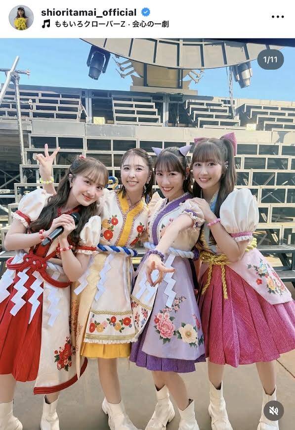 ももクロ玉井詩織、メンバーとのライブオフショットに「尊すぎて ...