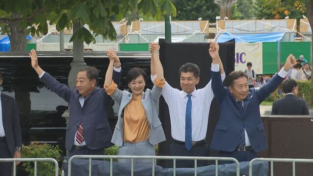 今月23日投開票の立憲民主党代表選挙　4人の候補者が札幌に入り支持訴える