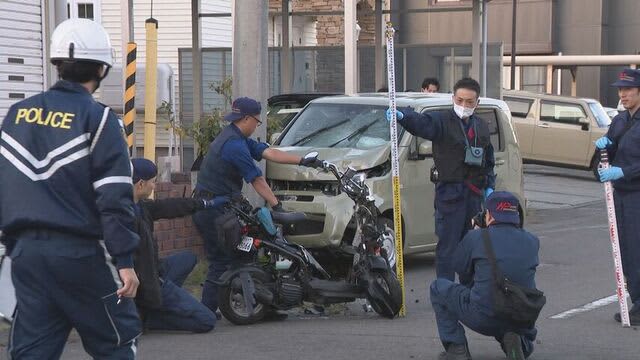 軽乗用車と原付バイクが衝突　原付バイクの男性（71）が意識もうろうとした状態で病院搬送　北海道・恵庭市