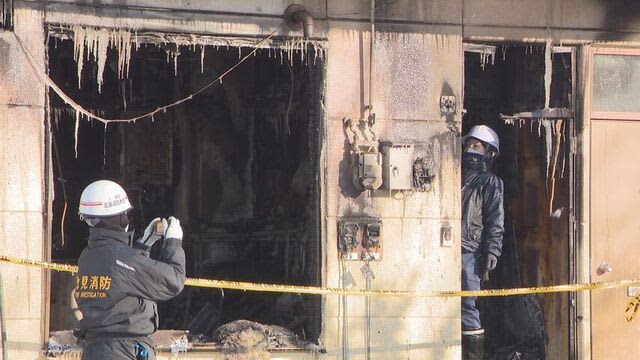 未明のアパートで火災　50～60代の男女3人病院搬送　意識あり　北海道北見市