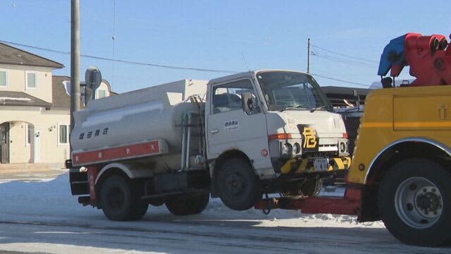 更別村　タンクローリーが高齢の男性をはねる　96歳の男性が死亡　道内での死亡事故は今年初めて