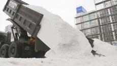 「全員がワンチームに」来月4日のさっぽろ雪まつり開幕にむけ陸上自衛隊による雪像用の雪の輸送始まる