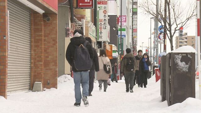 札幌はきのうと一転、氷点下　ツルツル路面に　9日にかけて日本海側で猛吹雪に警戒を