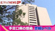 広島市で「手足口病」の感染  警報レベル