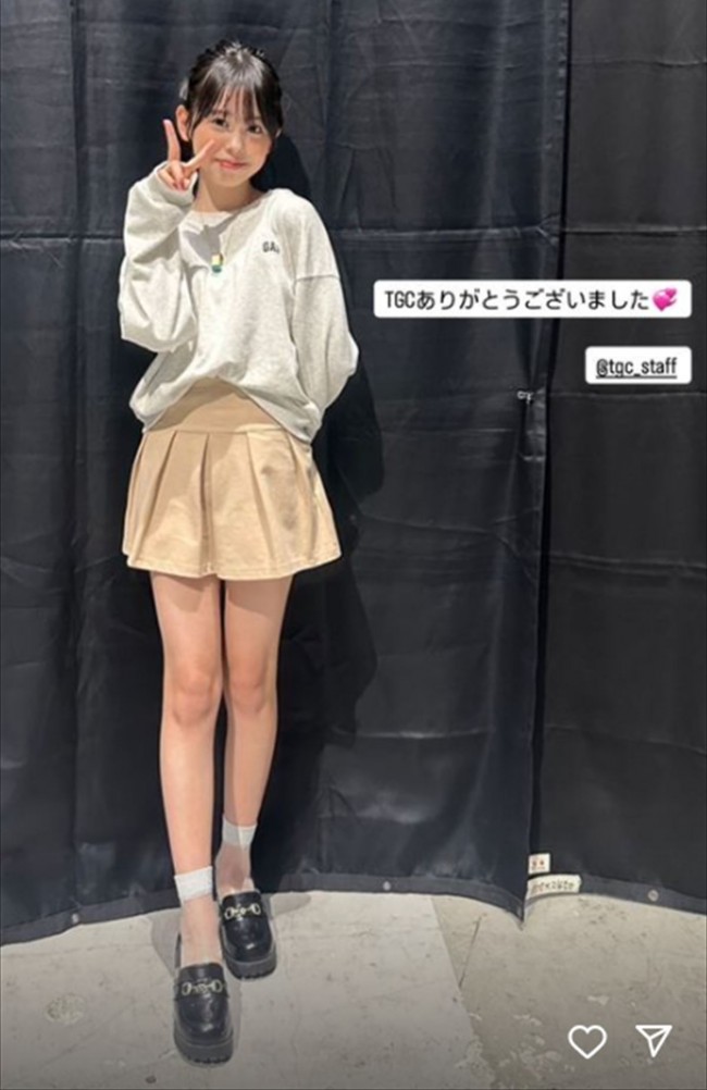 “カジサックの美人娘”15歳モデル、可愛すぎる“全身ショット”に驚き　昨日TGCでランウェイ