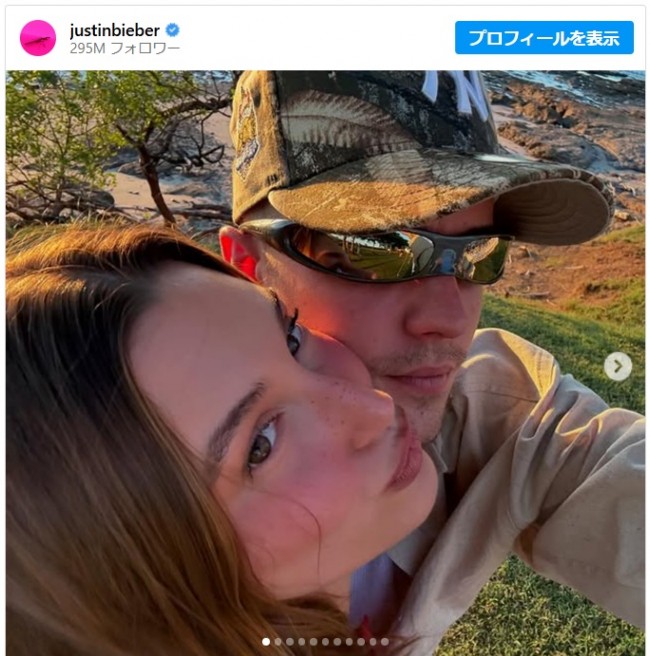 ジャスティン・ビーバー、妻ヘイリー・ビーバーとのラブラブ休暇ショット投稿