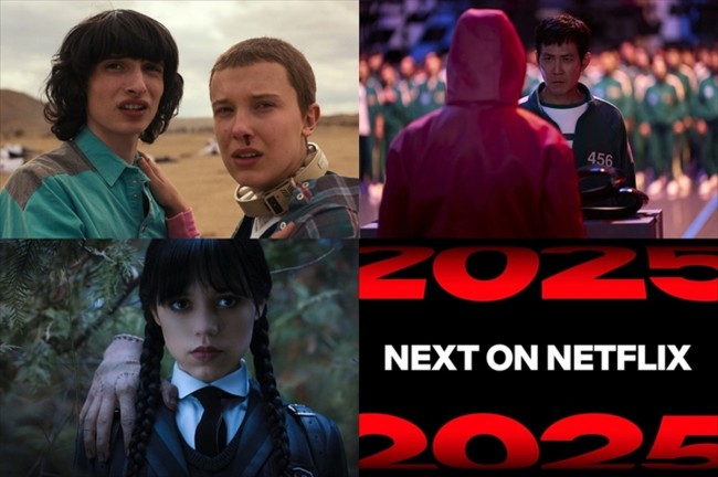 『ストレンジャー・シングス』『イカゲーム』最終シーズン、『ウェンズデー』続編も！　2025年Netflix海外ラインナップ