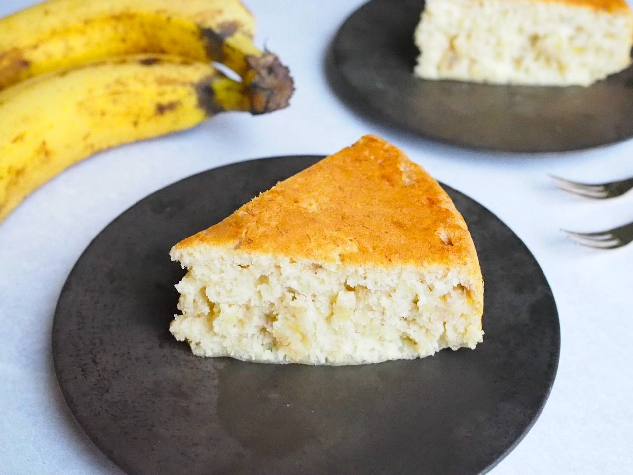 炊飯器レシピ【10】完熟バナナとホットケーキミックスで簡単「バナナケーキ」