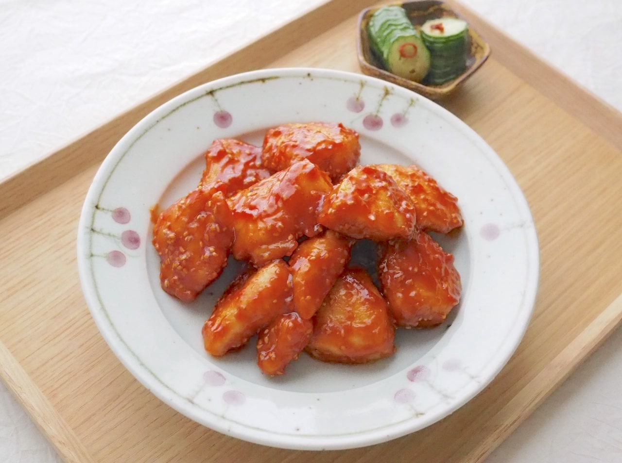 鶏胸肉レシピ【3】 手軽に韓国の味！「ヤンニョムチキン」