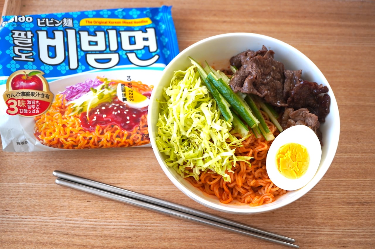 【韓国ラーメン実食ルポ】冷たい汁なしラーメン「パルド ビビン麺」