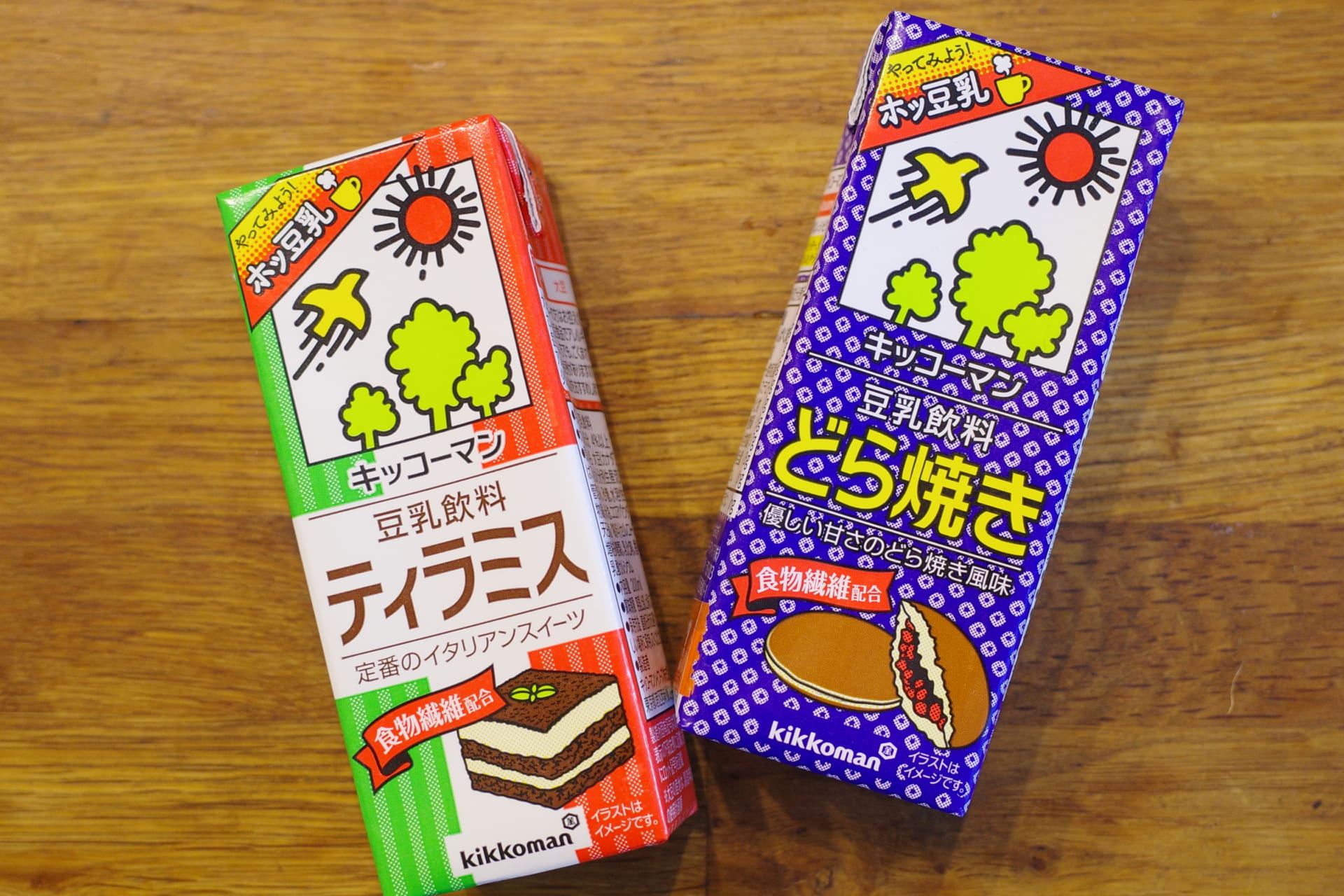 【衝撃】キッコーマン新作豆乳「ティラミス・どら焼き」ってどんな味!?