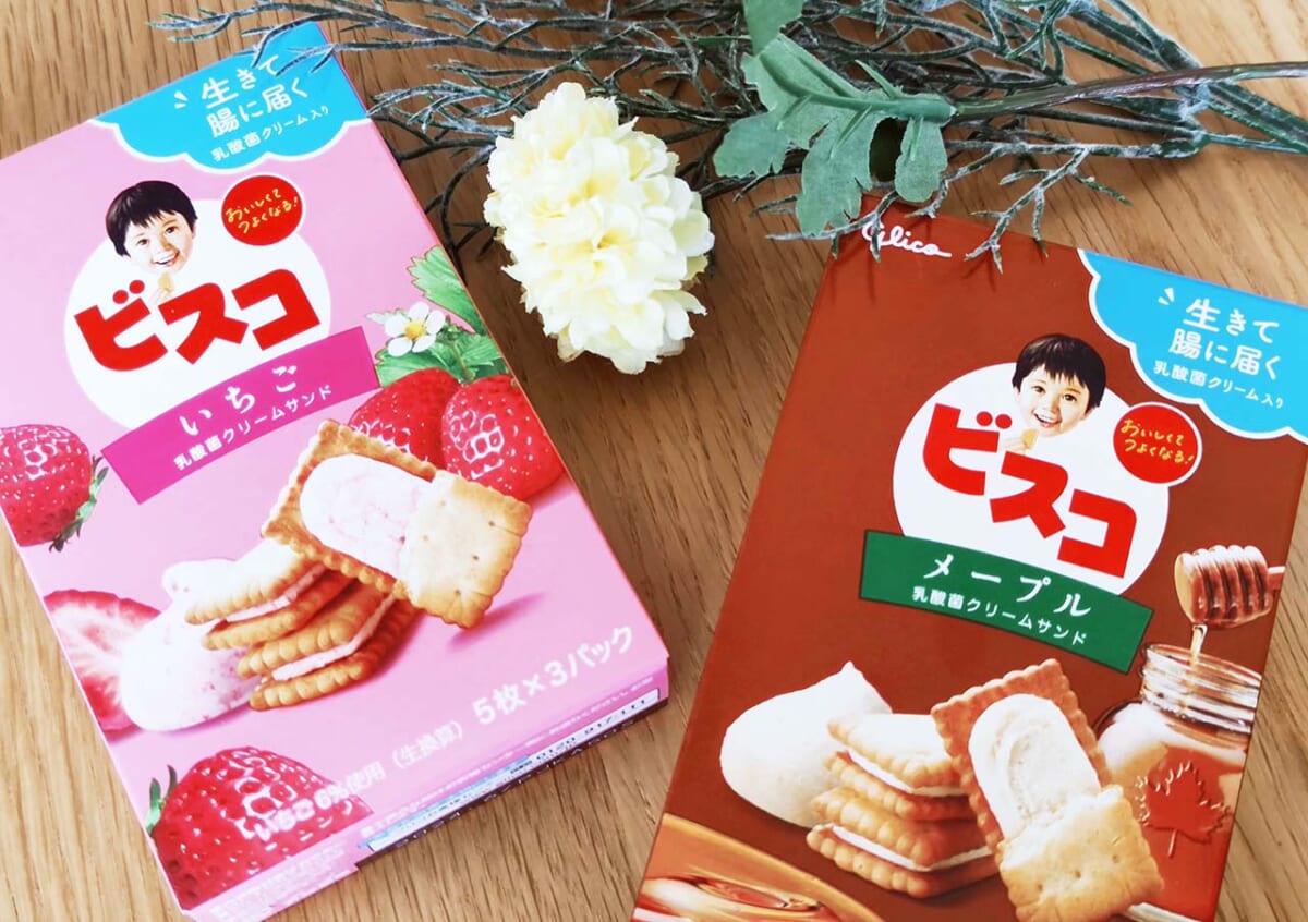 実食】あのビスコに「メープル」と「いちご」出た！一体どんな味