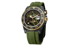 ロレックスGMTマスターⅡがミリタリースタイルに！世界限定10本「Carbon Military Green GMT」発売