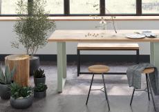 室内に遊び心のあるインテリアを。＜脚8色×天板5種類＞から自由に組み合わせできるテーブルが登場
