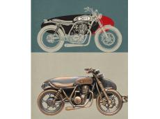 デウス カスタムバイクの「The Drover&#8217;s Dog」が真鍮製のキーリングに！ボードとバイクを愛する人なら買い