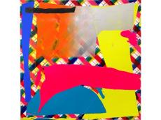 銀座でアートを楽しむ｜色彩と素材のマチエールを追求する松岡柚歩さんの個展「針の穴から天を覗く」