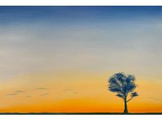 世田谷の「ALL DAY GALLERY」で油彩風景画家・根ノ木あさみ氏の個展開催。繊細な色彩で移り変わる空を描く