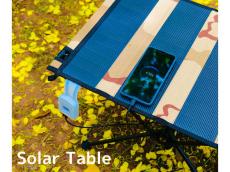 一台二役！ソーラーパネルが埋め込まれた、発電＆充電できるキャンプテーブルが日本上陸