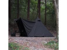 キャンプで存在感を放つ黒。ブラックワンポールTCテント「BLACK TIPI V2」プロジェクト実施中