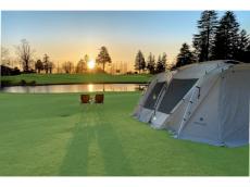 週に1組！ゴルフ場のフェアウェイにテントを張って泊まる「栃木ヶ丘ゴルフ倶楽部」での特別な体験