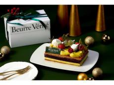 フィナンシェ専門店「Beurre Vérité」のクリスマスケーキ。限定ラッピングも