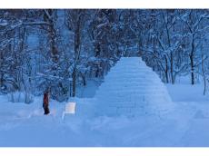 青森・十和田｜雪の仮設シェルターでディナーを楽しむ2日間限りの「イグルーレストラン」を開催