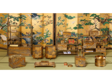 ☆最終値引き【博物館級】大名家伝来品徳川家嫁入り道具梨地高蒔絵葵紋入火鉢 ☆最終値引き【博物館級】大名家伝来品徳川家嫁入り道具梨地高