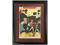 ゲゲゲの鬼太郎 日本画 アート 浮世絵で楽しむ『ゲゲゲの鬼太郎』の世界。「ゲゲゲ浮世絵