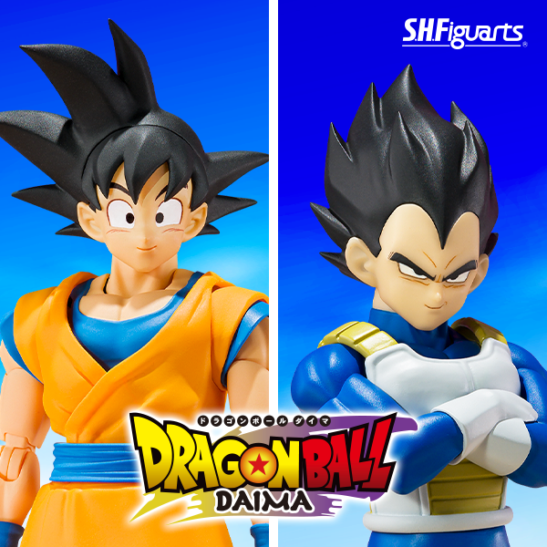 新作アニメ「ドラゴンボールDAIMA」より「孫悟空」と「ベジータ」がS.H.Figuartsに！各種パーツでそれぞれの必殺技がクールに決まる