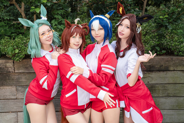 【コスプレ】『ウマ娘』4人併せがめちゃ楽しそう！赤ドレスが麗しい『ブルアカ』アルに『NIKKE』バイパーも揃った「アコスタ池袋」美女レイヤー7選