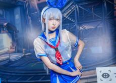 『NIKKE』アンカーの美女コスプレイヤー！大きなリボンにシースルーなセーラー服が似合いすぎ【写真9枚】