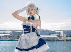 【コスプレ】オリジナリティ溢れる肩出し衣装も艶やか！完璧なメイド長になりきる『東方』咲夜レイヤー・水羽えと【写真7枚】