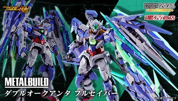 「METAL BUILD ダブルオークアンタ フルセイバー」CTM会員向け事後抽選スタート！“GNソードIV フルセイバー”により多彩な形態を再現