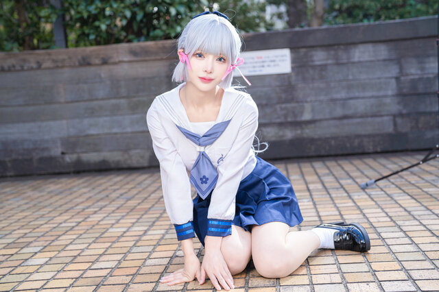 【コスプレ】制服姿の『原神』神里綾華さんがエモい！優美なポージングで魅せる美女レイヤー・雛月あや【写真9枚】