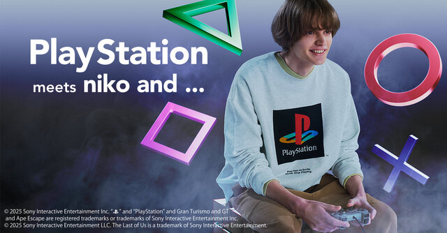 「PlayStation」×「niko and ...」コレクションが発売！『サルゲッチュ』『グランツーリスモ』デザインのアパレルも