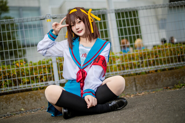 【コスプレ】セーラー服が似合ってる！女子高生が魅せる涼宮ハルヒの再現度に驚き【写真6枚】