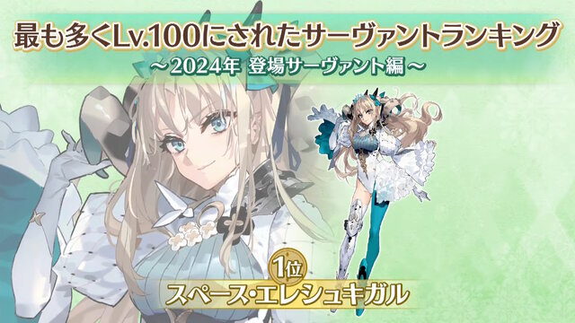 『FGO』2024年の新サーヴァントで最も多くLv.100になったのは「スペース・エレシュキガル」！ベスト10までのランキング公開