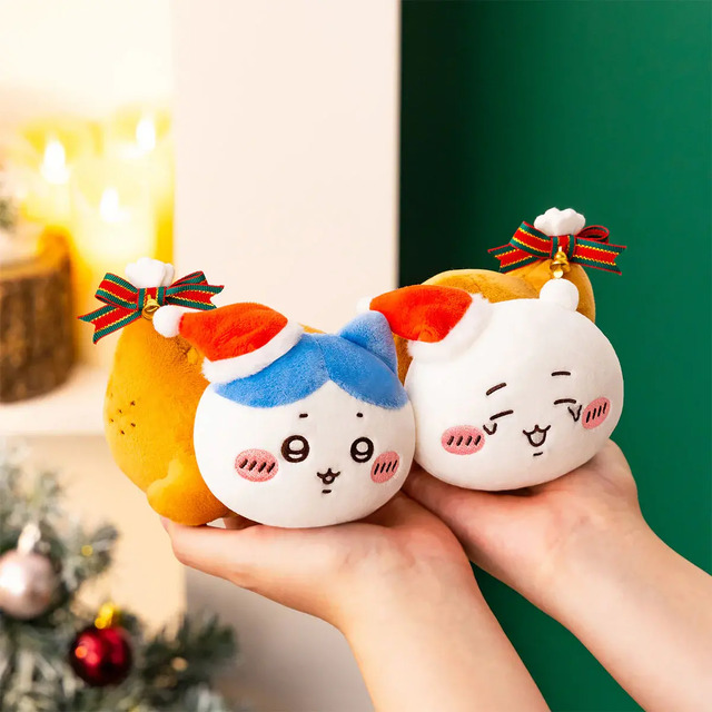 ちいかわ　2023年　クリスマス　7点セット+ショッパー　ハチワレ　うさぎ Amazon.co.jp: ちい 'かわ クリスマスBIGぬいぐるみ 公式 全3種