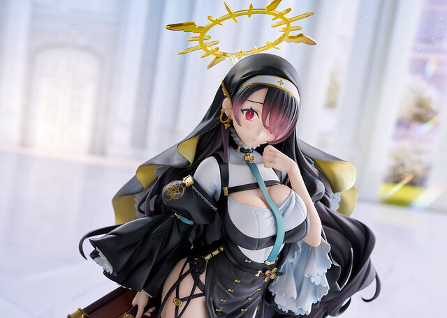 黒衣の修道服から魅せる太もも…！『ブルアカ』より「ヒナタ」1/7