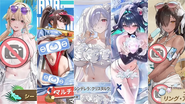 勝利の女神：NIKKE』新水着ニケの「シンデレラ」＆「マルチャーナ」は