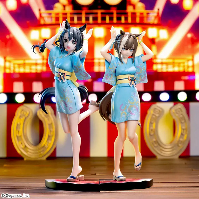 ウマ娘 サトノクラウン プライズフィギュア 16点セット ウマ娘』サトノクラウンとシュヴァルグランが、夏らしい「トレセン音頭