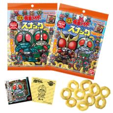 仮面ライダー　ショッカー　3個セット　懐かしい　レトロ　お菓子　おまけ 昔懐かしい「SD仮面ライダー」！シール付きスナックにテンション上が