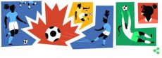 頑張れ撫子ジャパン！　Googleロゴが女子ワールドカップサッカーを記念したイラストに！
