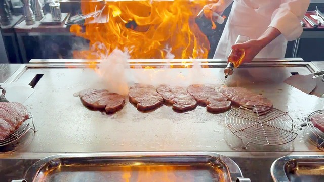 アパホテル東京ベイ幕張、49階の鉄板焼で秋の新メニュー試食会を開催