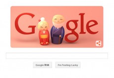 Googleロゴが敬老の日を記念したイラストに